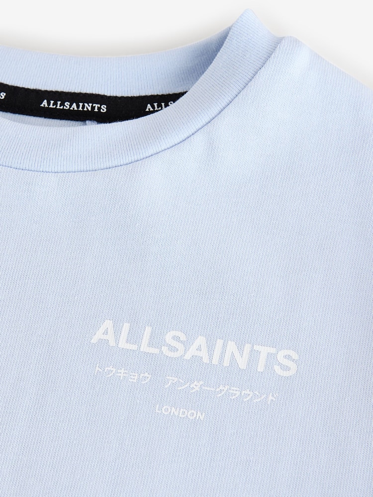smALLSAINTS Light Blue Oversized Younger Boys Underground Crew T-Shirt - Image 7 of 8