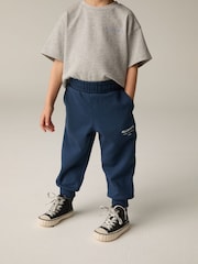 smALLSAINTS Navy Younger Boys Underground Straight Cuffed Joggers - Image 1 of 6