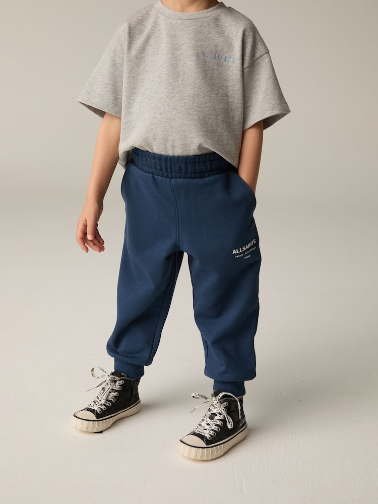 smALLSAINTS Navy Younger Boys Underground Straight Cuffed Joggers - Image 1 of 6