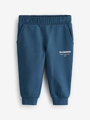 smALLSAINTS Navy Younger Boys Underground Straight Cuffed Joggers - Image 4 of 6
