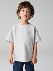 smALLSAINTS Light Grey Oversized Younger Boys Underground Crew T-Shirt - Image 1 of 7