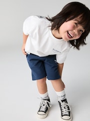 smALLSAINTS White Oversized Younger Boys Underground Crew T-Shirt - Image 3 of 7