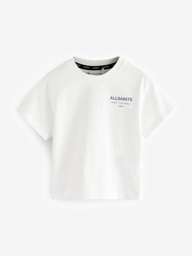 Blanc - T-shirt smALLSAINTS oversize Underground Crew pour jeune garçon - Image 4 of 7