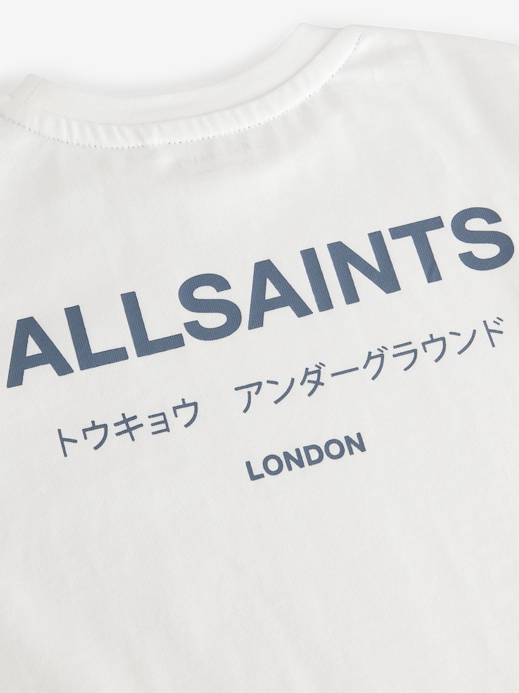 smALLSAINTS White Oversized Younger Boys Underground Crew T-Shirt - Image 7 of 7