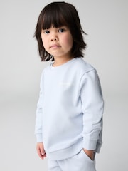smALLSAINTS Light Blue Younger Boys Oversized Underground Sweatshirt and Shorts Set - Image 3 of 5