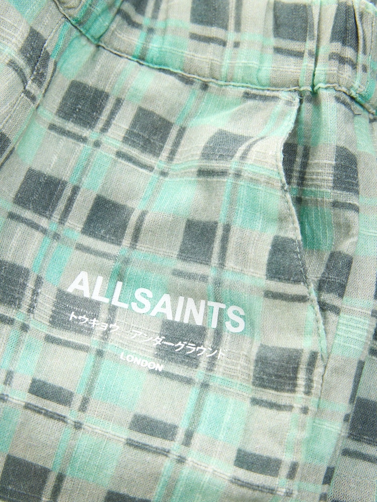smALLSAINTS Multi Younger Boys Big Sur Checked 100% Cotton Shirt and Shorts Set - Image 10 of 10