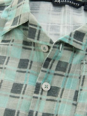 smALLSAINTS Multi Younger Boys Big Sur Checked 100% Cotton Shirt and Shorts Set - Image 3 of 6