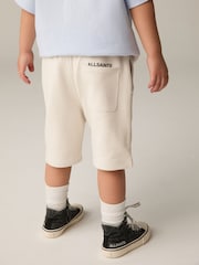 smALLSAINTS Natural Younger Boys Underground 100% Cotton Sweat Shorts - Image 2 of 8