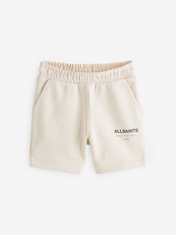 smALLSAINTS Natural Younger Boys Underground 100% Cotton Sweat Shorts - Image 5 of 8