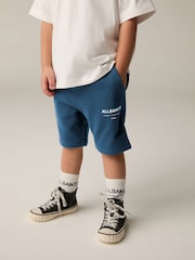 smALLSAINTS Navy Younger Boys Underground 100% Cotton Sweat Shorts - Image 1 of 8