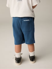 smALLSAINTS Navy Younger Boys Underground 100% Cotton Sweat Shorts - Image 4 of 8