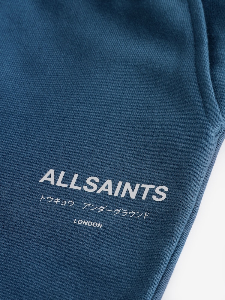 marine - smALLSAINTS Younger Boys Underground 100% Cotton Sweat Shorts - Image 7 of 8