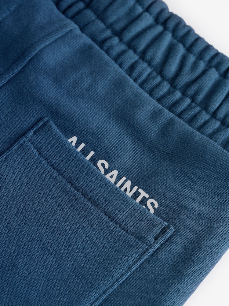smALLSAINTS Navy Younger Boys Underground 100% Cotton Sweat Shorts - Image 8 of 8