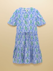 Joules Green/Blue Cotton Dress - Image 8 of 8