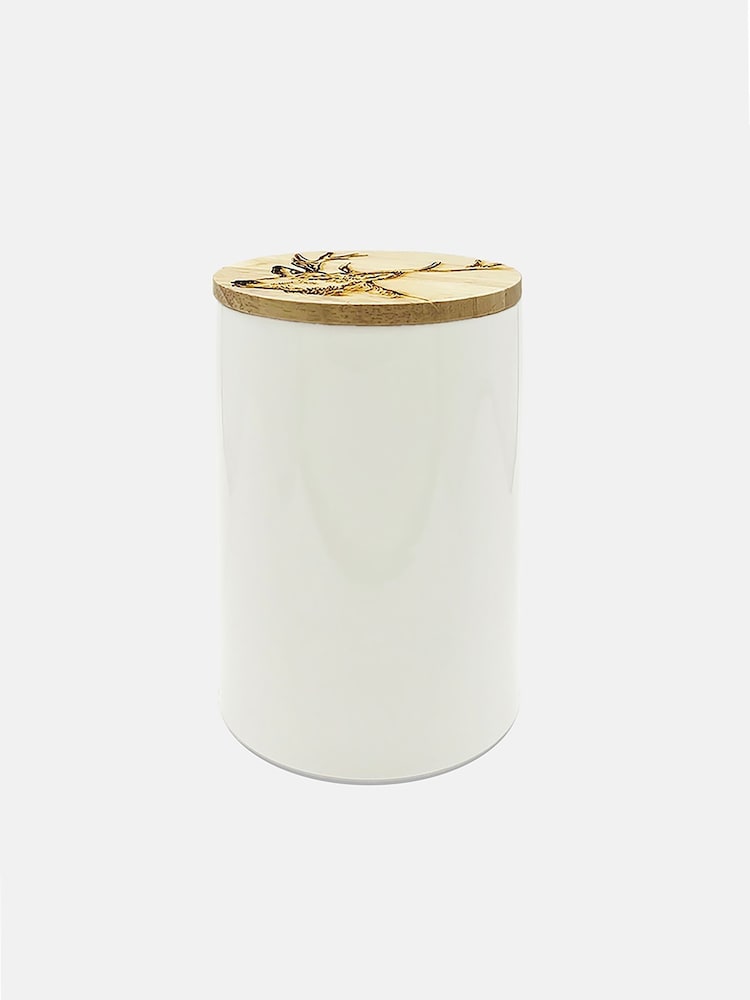 Selbrae House White Medium Stag Storage Jar - Image 1 of 1 Selbrae House White Medium Stag Storage Jar - Image 1 of 1