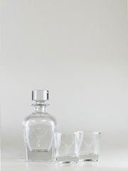 The Just Slate Company Clear Decanter & Glass Set - Stag Prince - Image 2 of 4
