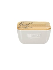 Selbrae House White Stag Butter Dish - Image 2 of 2