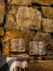 Selbrae House Set of 2 Clear Fishing Tumbler Glasses - Image 1 of 2