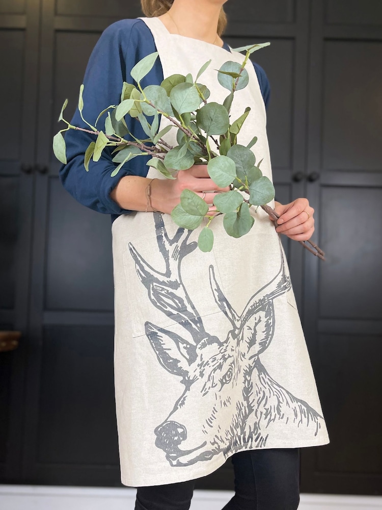 Selbrae House Linen Stag Adult Apron - Image 2 of 2
