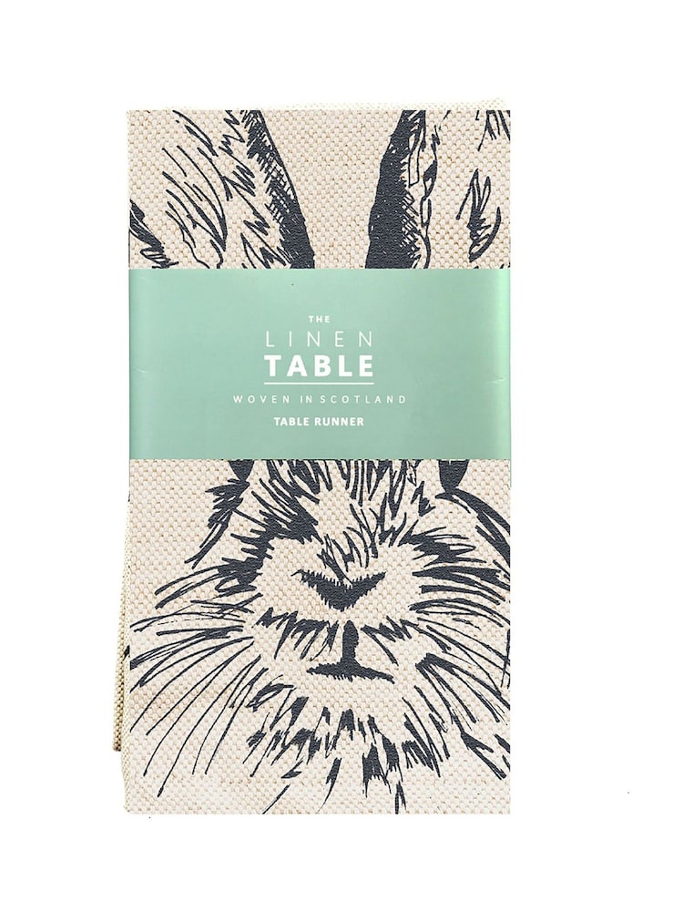 Selbrae House Linen Hare Table Runner - Image 2 of 2