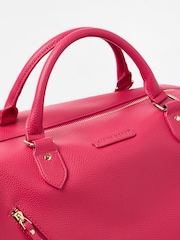 Oliver Bonas Pink Olivia Raspberry Weekend Bag - Image 4 of 7