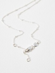 Oliver Bonas Blue Afina Amazonite Silver Plated Pendant Necklace - Image 3 of 3