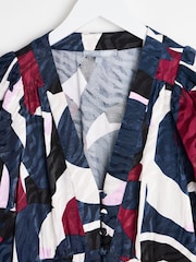 Oliver Bonas Abstract Print Midi Dress - Изображение 5 из 8