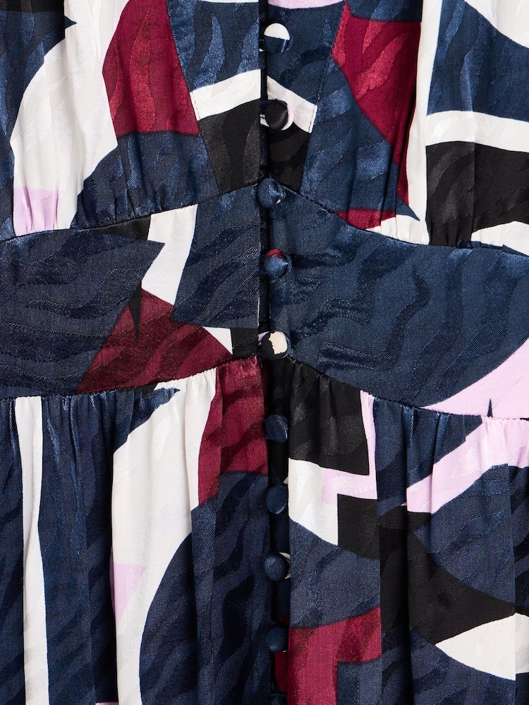 Oliver Bonas, Midikleid mit abstraktem Print - Bild 8 von 8 Oliver Bonas, Midikleid mit abstraktem Print - Bild 8 von 8