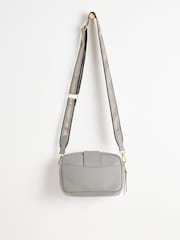 Oliver Bonas Grey Charlee Chevron Cross-Body Bag - Image 2 of 6
