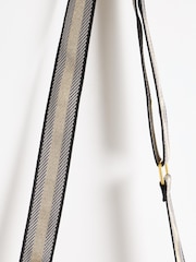 Oliver Bonas Grey Charlee Chevron Cross-Body Bag - Image 4 of 6