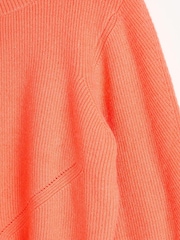 Oliver Bonas Pink Coral Knitted Cardigan - Image 4 of 6
