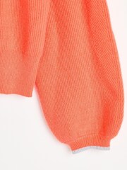 Oliver Bonas Pink Coral Knitted Cardigan - Image 5 of 6
