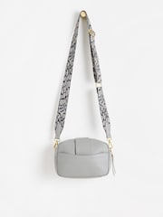 Oliver Bonas Grey Charlee Leopard Print Cross-Body Bag - Image 2 of 6