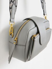 Oliver Bonas Grey Charlee Leopard Print Cross-Body Bag - Image 3 of 6