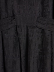 Oliver Bonas Black Luminous Floral Mini Dress - Image 6 of 6