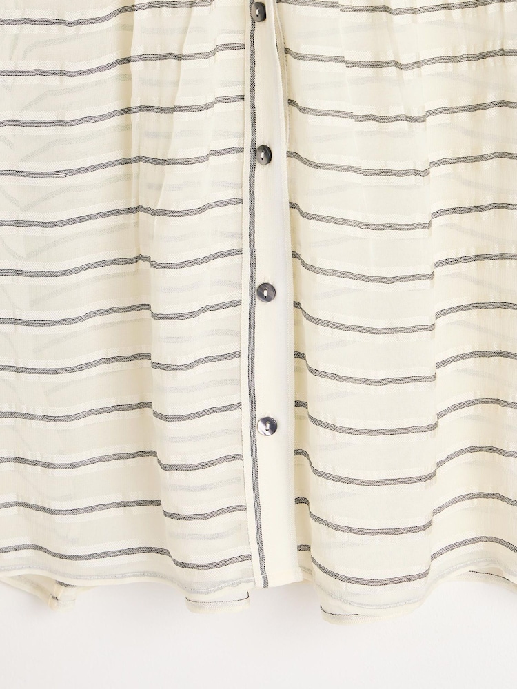 Oliver Bonas White Stripe Shirt - Image 5 of 5 Oliver Bonas White Stripe Shirt - Image 5 of 5