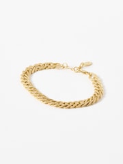 Oliver Bonas Gold Tone Riika Chunky Chain Bracelet - Image 1 of 3