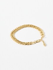 Oliver Bonas Gold Tone Riika Chunky Chain Bracelet - Image 2 of 3