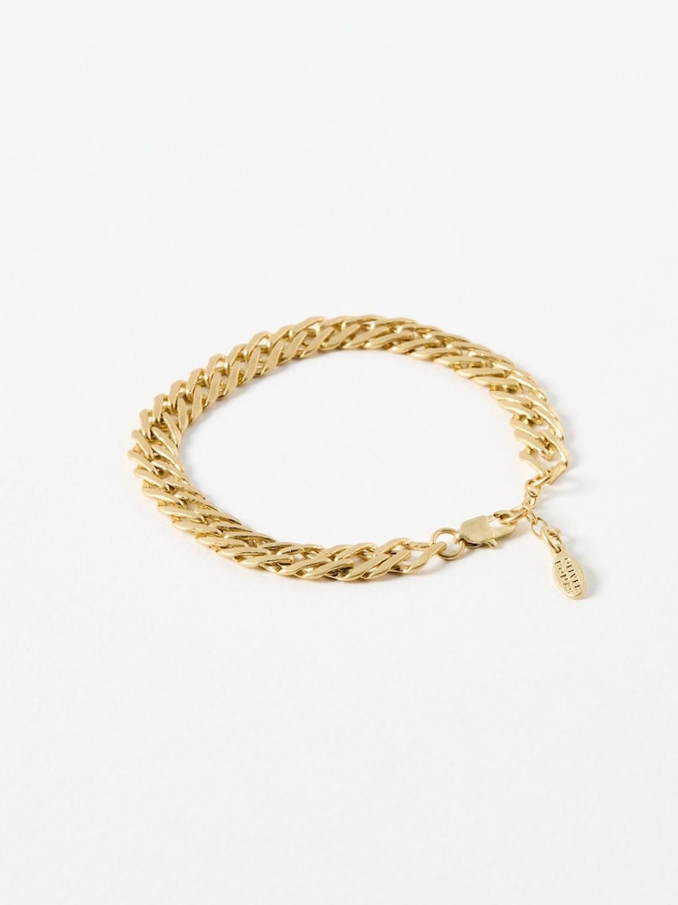Oliver Bonas Gold Tone Riika Chunky Chain Bracelet - Image 2 of 3