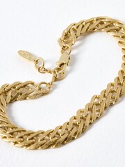 Oliver Bonas Gold Tone Riika Chunky Chain Bracelet - Image 3 of 3