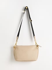 Oliver Bonas Cream Medium Elsie Cross-Body Bag - Image 2 of 6