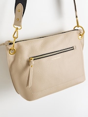 Oliver Bonas Cream Medium Elsie Cross-Body Bag - Image 3 of 6