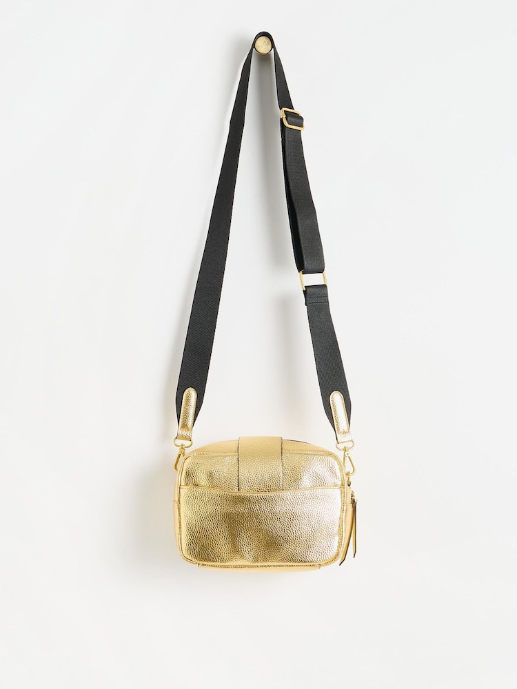 Oliver Bonas Gold Tone Charlee Bottle Cross-Body Bag - Image 2 of 6