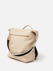 Oliver Bonas Brown Ethel Stripe Backpack - Image 2 of 6