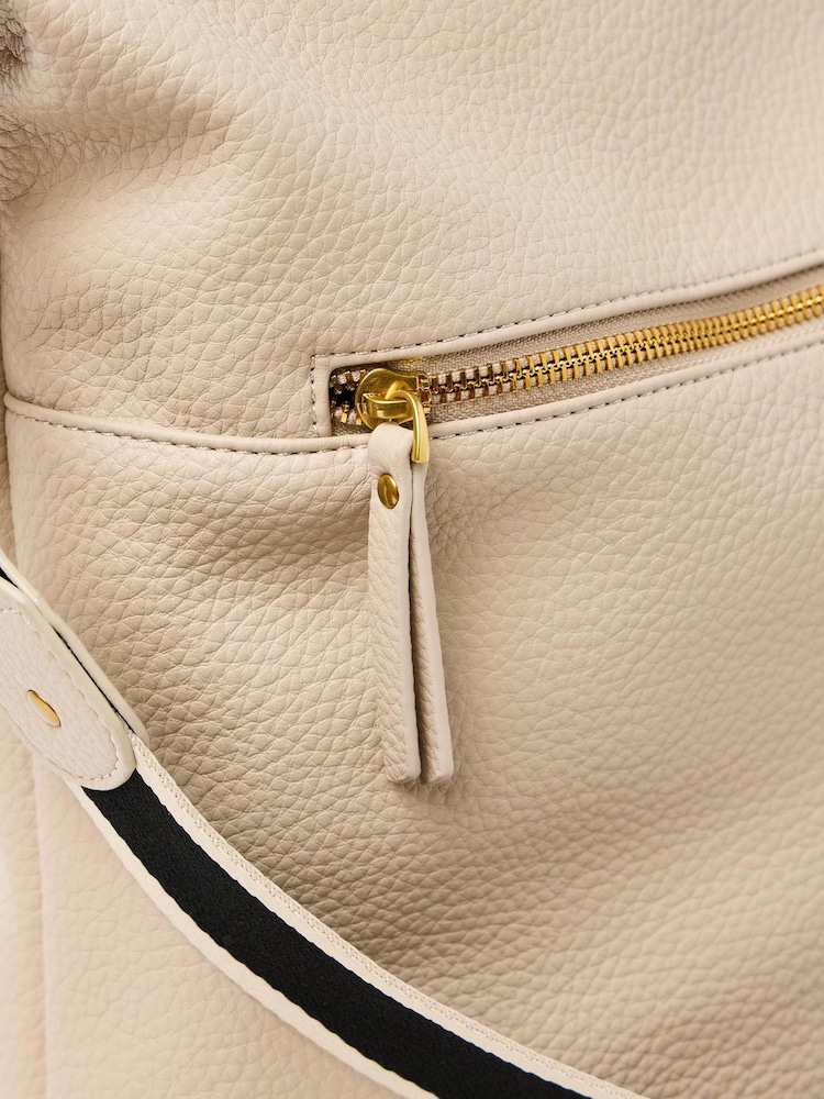 Oliver Bonas Brown Ethel Stripe Backpack - Image 6 of 6