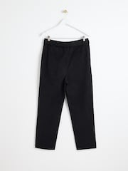 Oliver Bonas Black Tie Waist Tapered Trousers - Image 2 of 5