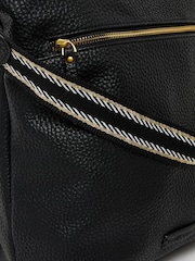 Oliver Bonas Black Ethel Strap Backpack - Image 4 of 6