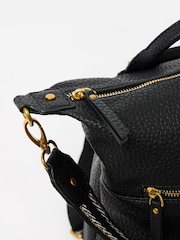 Oliver Bonas Black Ethel Strap Backpack - Image 5 of 6