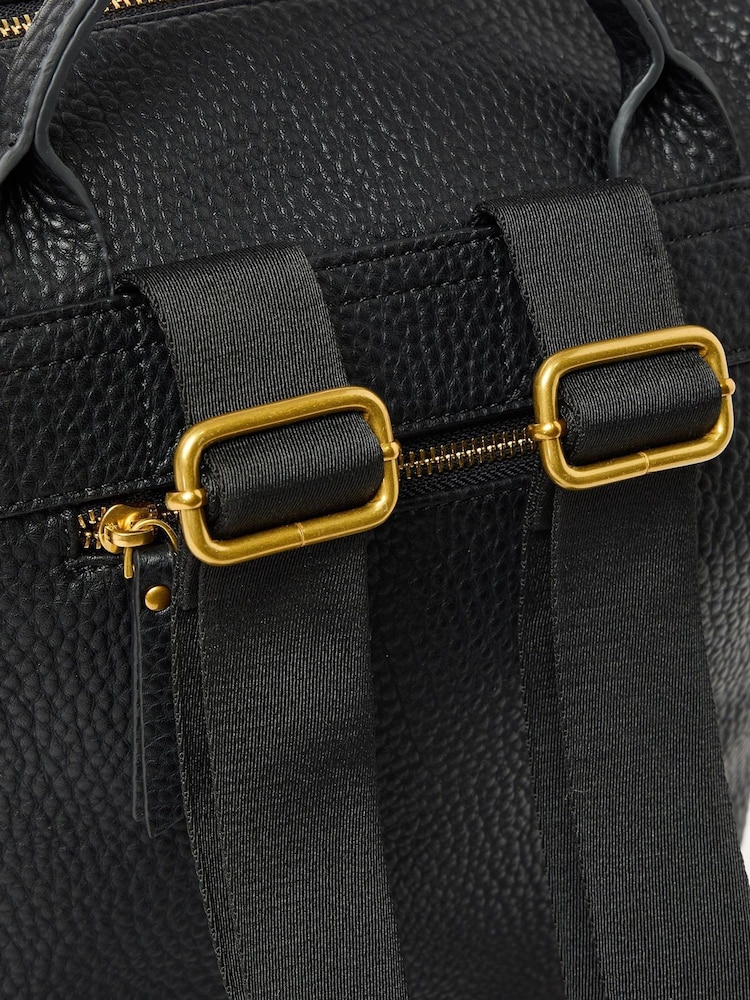 Oliver Bonas Black Ethel Strap Backpack - Image 6 of 6