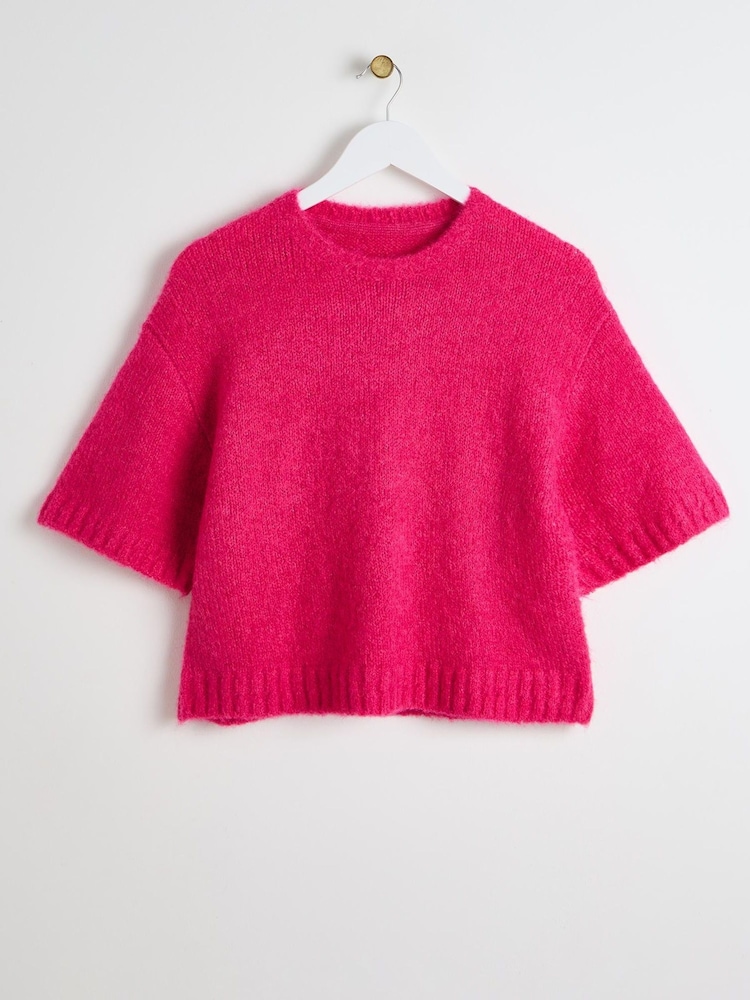 Oliver Bonas flauschiges gestricktes Shell Top - Bild 1 von 5 Oliver Bonas flauschiges gestricktes Shell Top - Bild 1 von 5